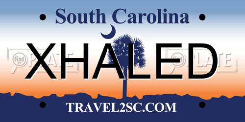 XHALED South Carolina License Plate