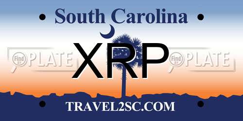 XRP South Carolina License Plate