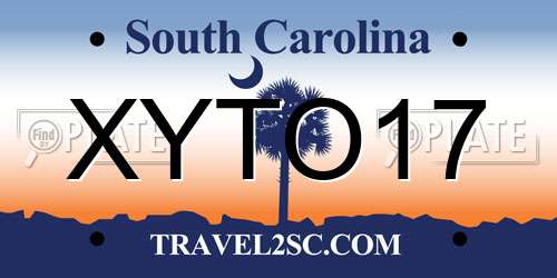 XYTO17 South Carolina License Plate