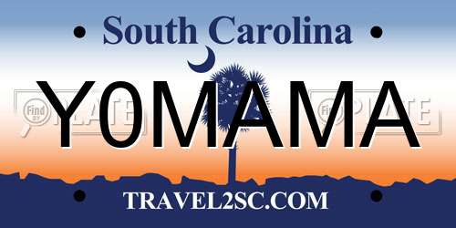 Y0MAMA South Carolina License Plate