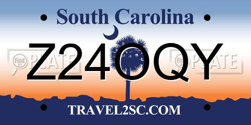 Z24OQY South Carolina License Plate