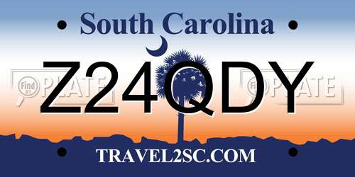 Z24QDY South Carolina License Plate