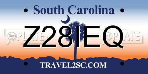 Z28IEQ South Carolina License Plate