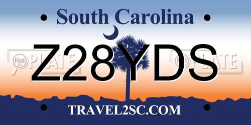 Z28YDS South Carolina License Plate