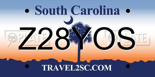 Z28YOS South Carolina License Plate