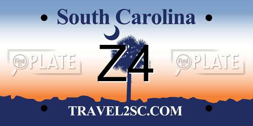 Z4 South Carolina License Plate