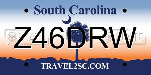 Z46DRW South Carolina License Plate