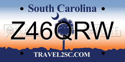 Z46QRW South Carolina License Plate