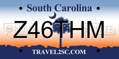 Z46THM South Carolina License Plate