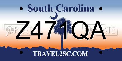 Z471QA South Carolina License Plate