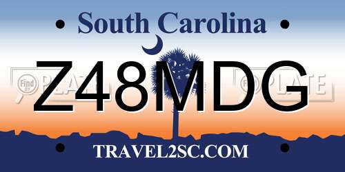 Z48MDG South Carolina License Plate