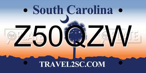 Z50QZW South Carolina License Plate