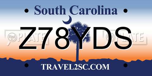 Z78YDS South Carolina License Plate
