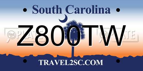 Z800TW South Carolina License Plate
