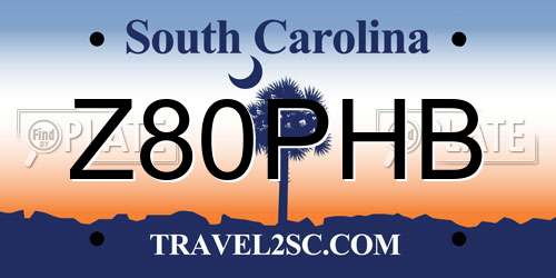 Z80PHB South Carolina License Plate