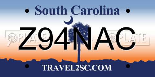 Z94NAC South Carolina License Plate