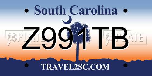 Z991TB South Carolina License Plate