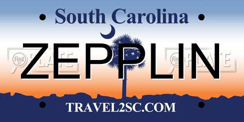 ZEPPLIN South Carolina License Plate