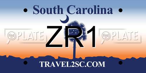 ZR1 South Carolina License Plate