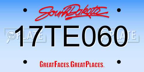 17TE060 South Dakota License Plate