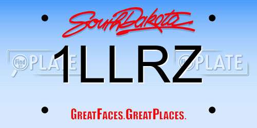 1LLRZ South Dakota License Plate