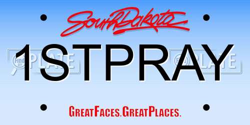 1STPRAY South Dakota License Plate