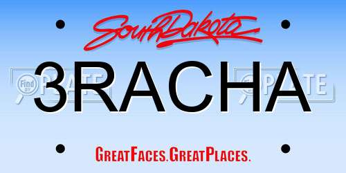 3RACHA South Dakota License Plate
