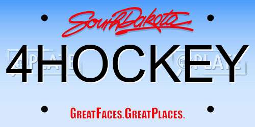 4HOCKEY South Dakota License Plate
