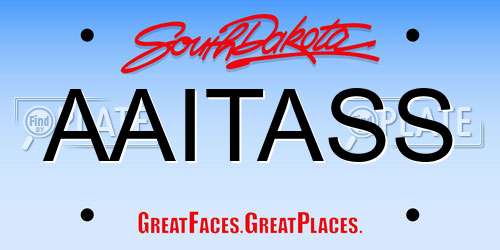 AAITASS South Dakota License Plate