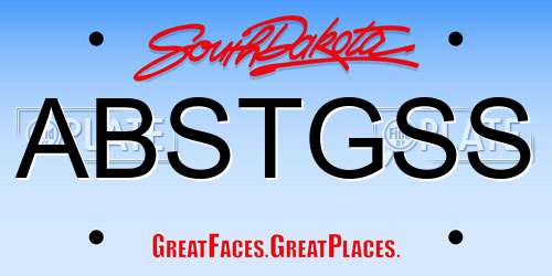 ABSTGSS South Dakota License Plate