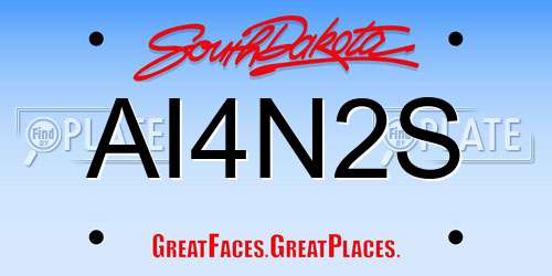 AI4N2S South Dakota License Plate