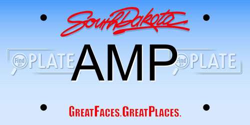 AMP South Dakota License Plate