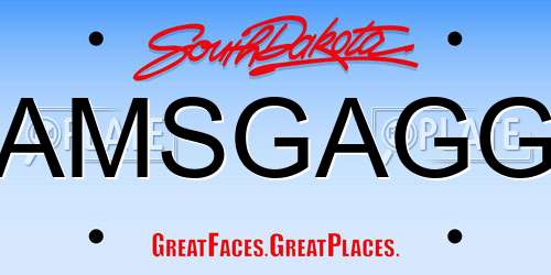 AMSGAGG South Dakota License Plate
