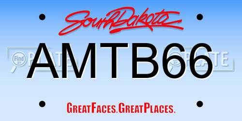 AMTB66 South Dakota License Plate
