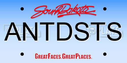 ANTDSTS South Dakota License Plate