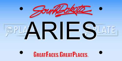 ARIES South Dakota License Plate