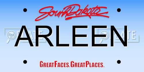 ARLEEN South Dakota License Plate
