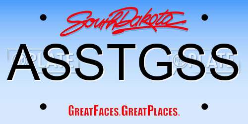 ASSTGSS South Dakota License Plate