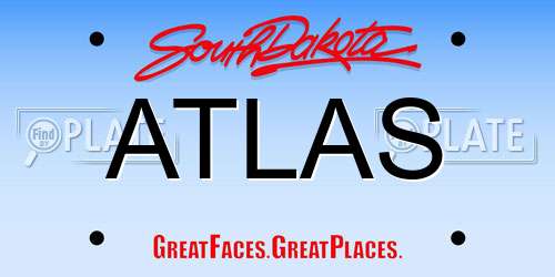 ATLAS South Dakota License Plate