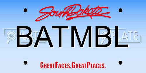 BATMBL South Dakota License Plate