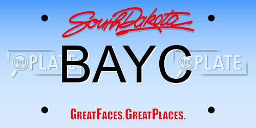 BAYC South Dakota License Plate