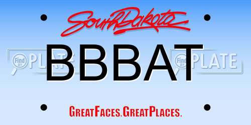 BBBAT South Dakota License Plate