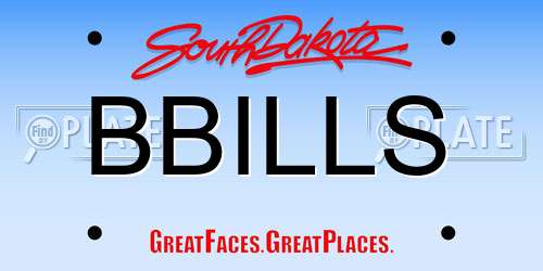 BBILLS South Dakota License Plate