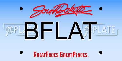 BFLAT South Dakota License Plate