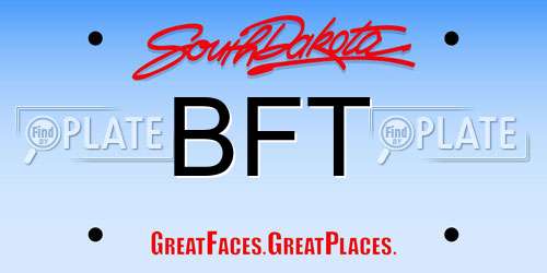 BFT South Dakota License Plate