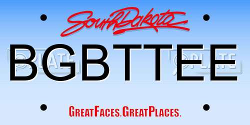 BGBTTEE South Dakota License Plate