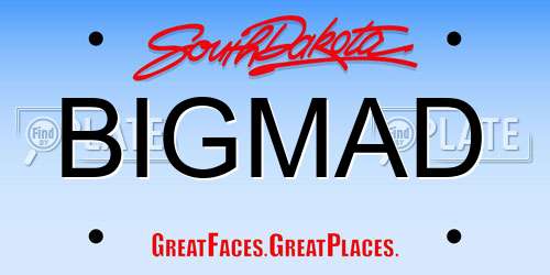 BIGMAD South Dakota License Plate