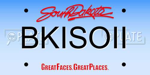 BKISOII South Dakota License Plate
