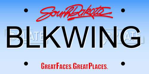 BLKWING South Dakota License Plate