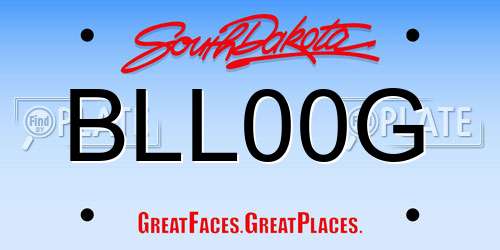 BLL00G South Dakota License Plate